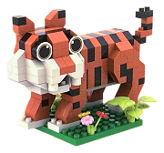 Mini animal building block set