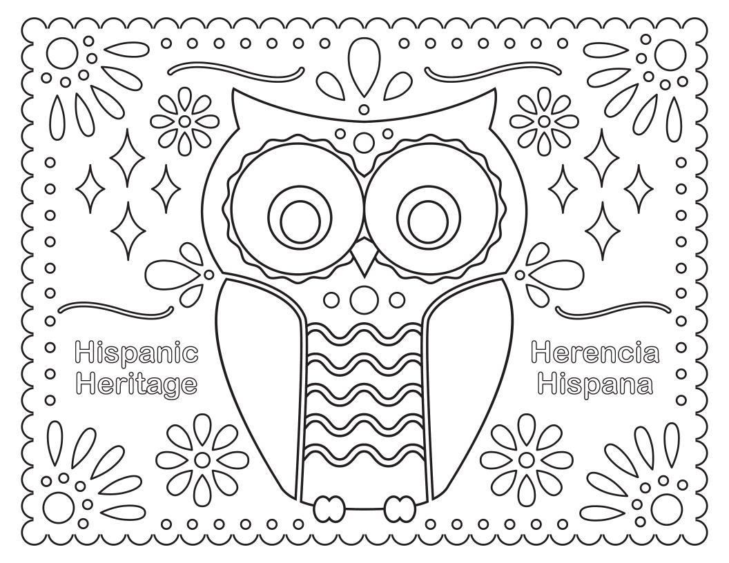 hispanic heritage coloring pages