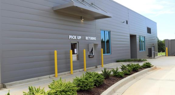 Drive-thru hold pickup and book return