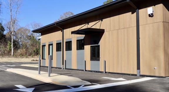 Drive thru book return & pickup window