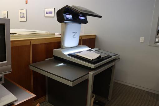 Zeutschel scanning station for photographs, documents, and books