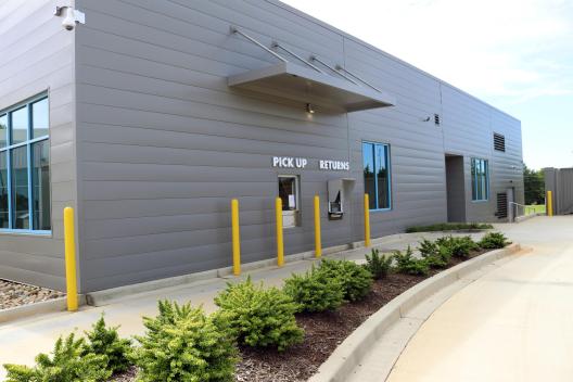 Drive-thru hold pickup and book return