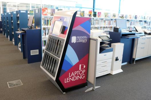 Laptop Lending Kiosk at the Five Forks Branch