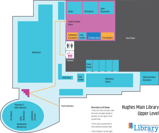 South Carolina Room Map