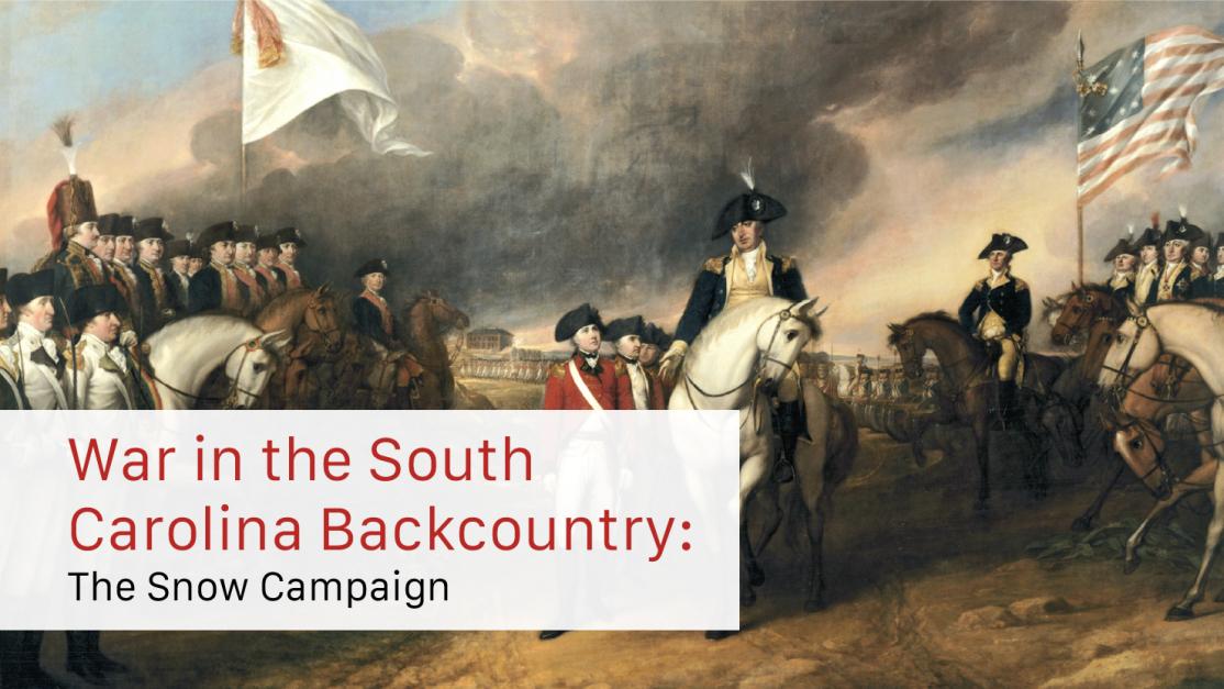 War in the South Carolina Backcountry: The Snow Campaign